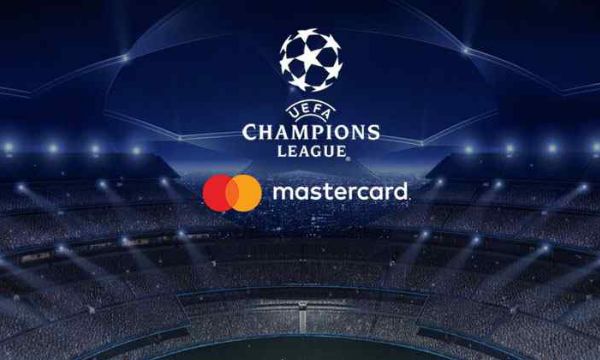 DISTINTIVO UFFICIALE  CALCIO UEFA CHAMPIONS LEAGUE  SPONSOR MASTERCARD