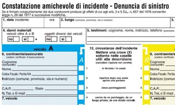 Moduli Cai digitali: la constatazione amichevole da oggi è ufficialmente online