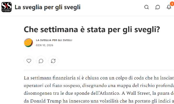 La sveglia per gli svegli: la newsletter