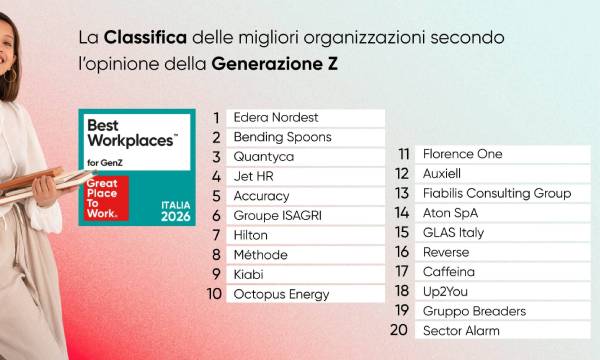 Best Workplaces for GenZ 2026: le aziende dove i giovani vogliono davvero restare