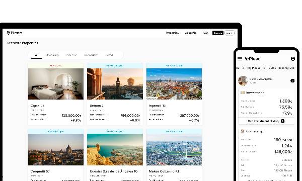 Piece trasforma il mattone in un asset digitale: ecco come investire in immobili con soli 100 euro