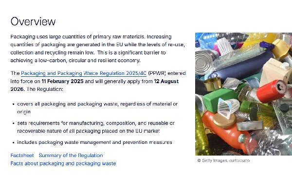 Packaging sostenibile: le nuove linee guida europee che cambieranno il mercato entro il 2030