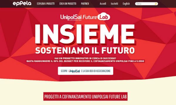 UnipolSai ed Eppela insieme per promuovere l'imprenditorialita' in Italia