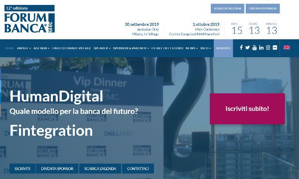 Forum Banca 2019: spazio all'innovazione tecnologica