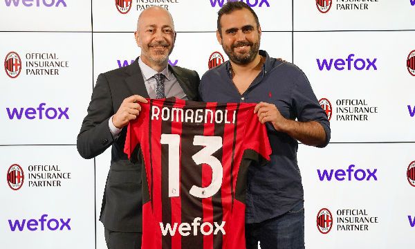 wefox diventa official insurance partner di AC Milan