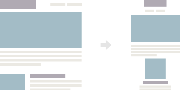 Layout transformation wireframe